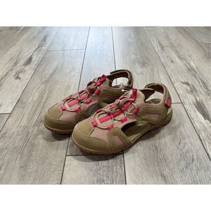 Lands End Women’s Sports Sandals All Weather Closed Toe River Sandals Size 10